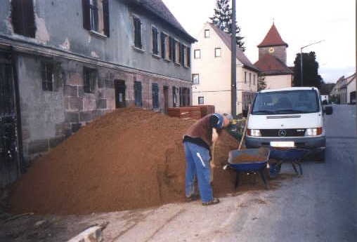 Sand vor der H�ttn...