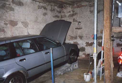 die Garage wird schon benutzt