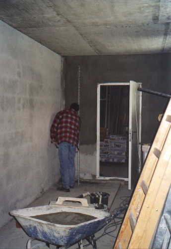 und gleich verputzen