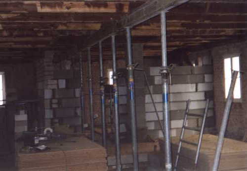 der erste Stock entsteht