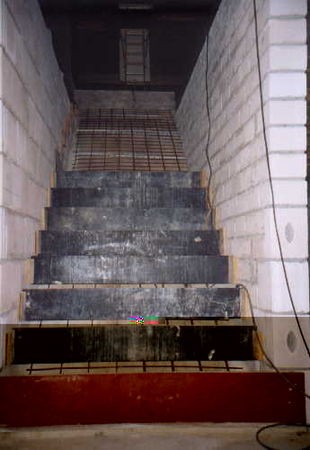 schnell noch die zweite Treppe