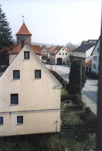 Blick vom Spitzboden nach Ost