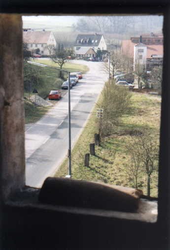 Blick vom Spitzboden nach S�d